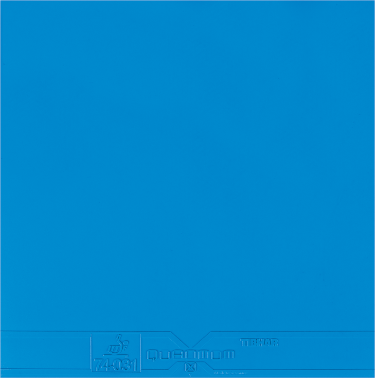 Tibhar Quantum X Pro Tischtennisbelag in Blau.
