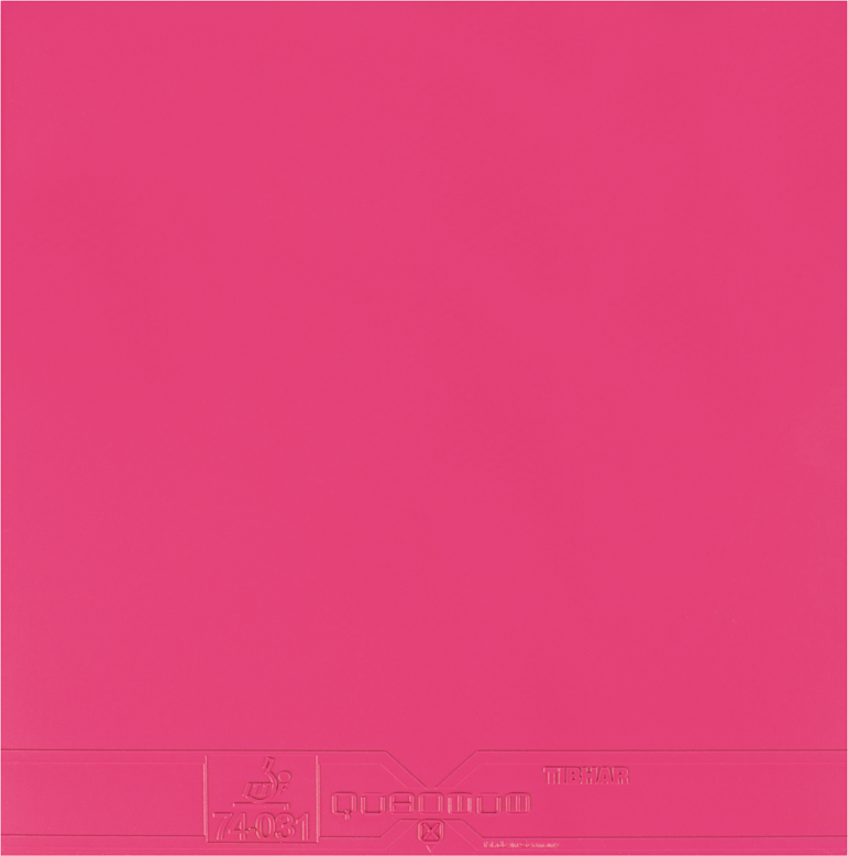 Tibhar Quantum X Pro Tischtennisbelag in Pink.