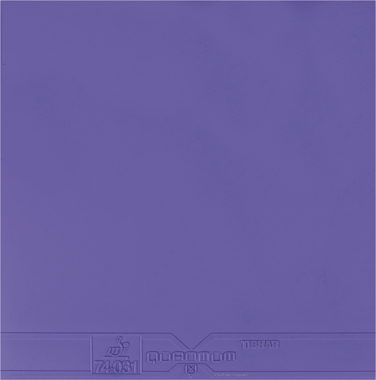 Tibhar Quantum X Pro Tischtennisbelag in Violett.