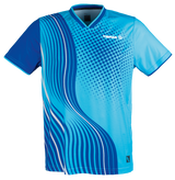 Tibhar L2 River Tischtennis-Shirt in Türkis, Vorderansicht.