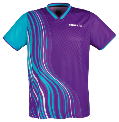 Tibhar L2 River Tischtennis-Shirt in Violett, Vorderansicht.