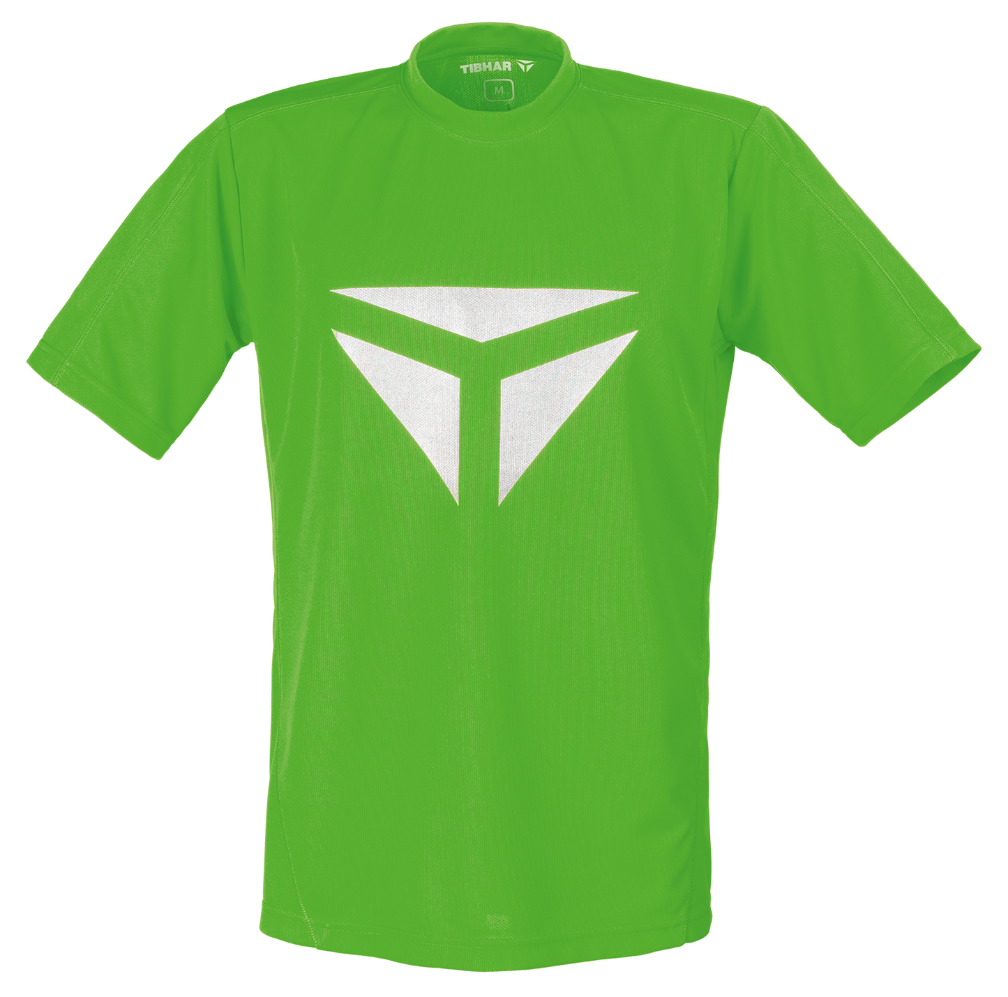 Tibhar Smash T-Shirt in Grün – atmungsaktives Tischtennis-Shirt, Vorderansicht.