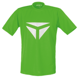 Tibhar Smash T-Shirt in Grün – atmungsaktives Tischtennis-Shirt, Vorderansicht.