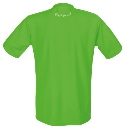 Tibhar Smash T-Shirt in Grün – Rückansicht.