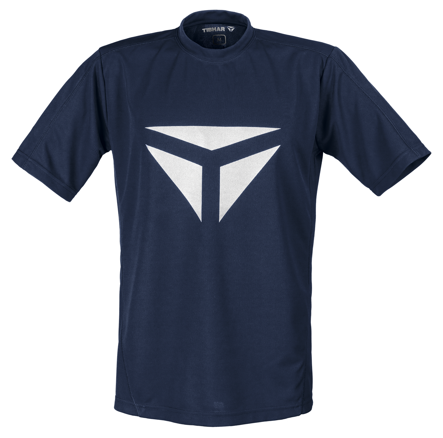 Tibhar Smash T-Shirt in Marine/Blau – atmungsaktives Tischtennis-Shirt, Vorderansicht.