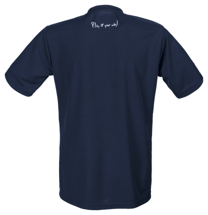 Tibhar Smash T-Shirt in Marine/Blau – Rückansicht.