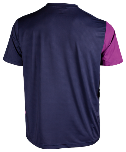 Tibhar Sol TT-Shirt in Marine/Pink – Rückansicht.