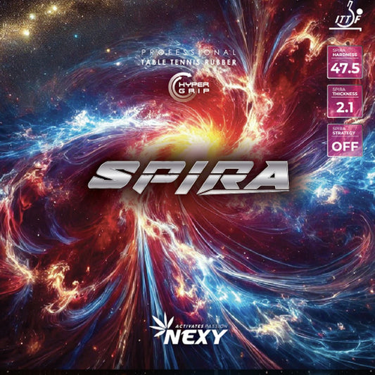 Nexy Spira Tischtennisbelag – Verpackung / Cover