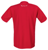 Tibhar Smash T-Shirt in Rot/Marine – Rückansicht.