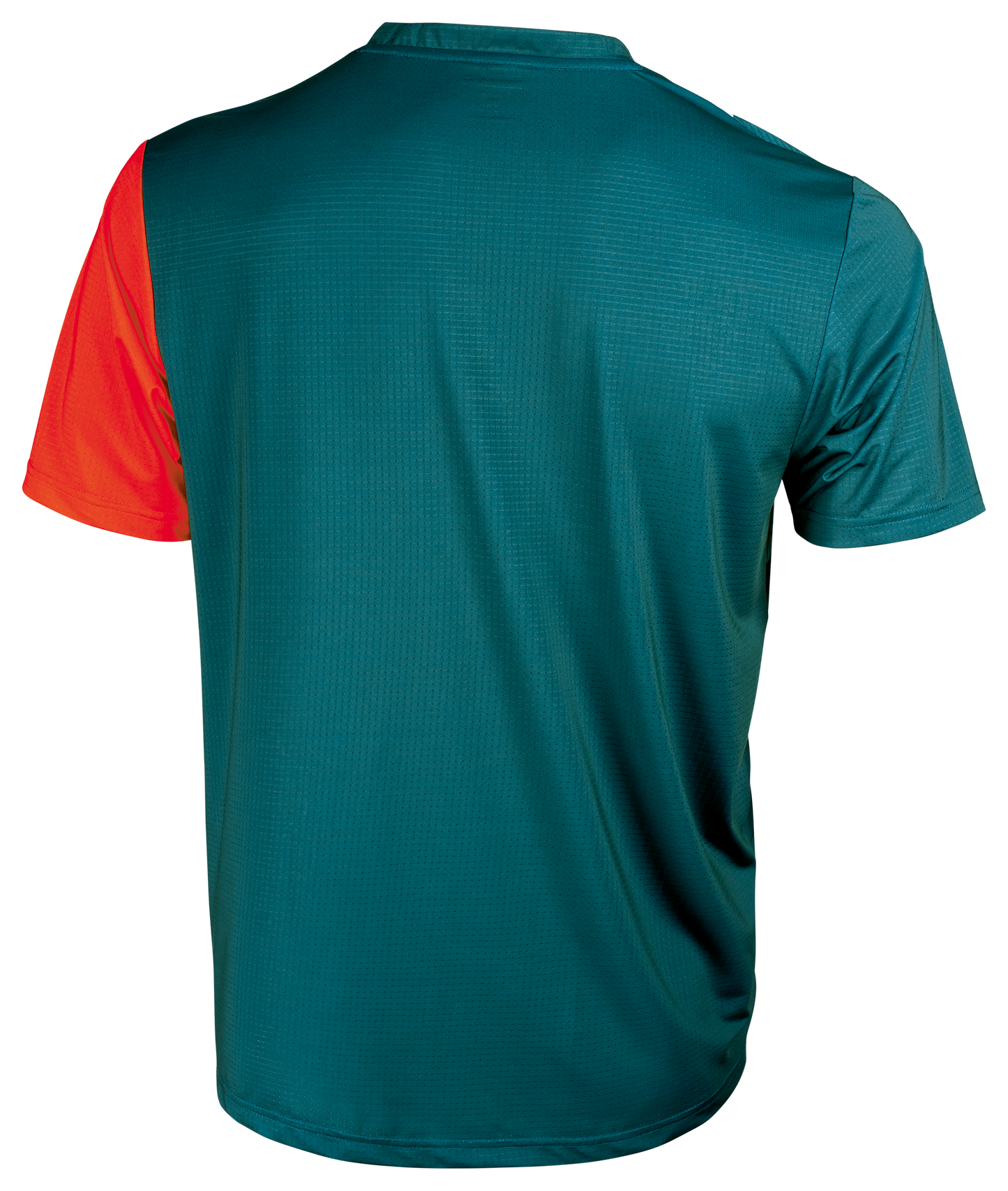 Tibhar Sol TT-Shirt in Petrol/Orange – Rückansicht.