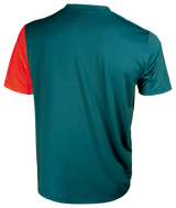 Tibhar Sol TT-Shirt in Petrol/Orange – Rückansicht.