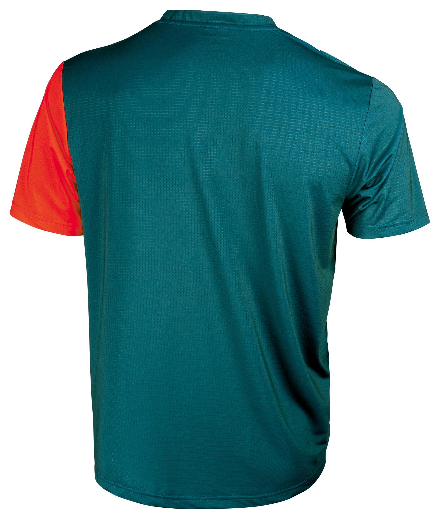 Tibhar Sol TT-Shirt in Petrol/Orange – Rückansicht.
