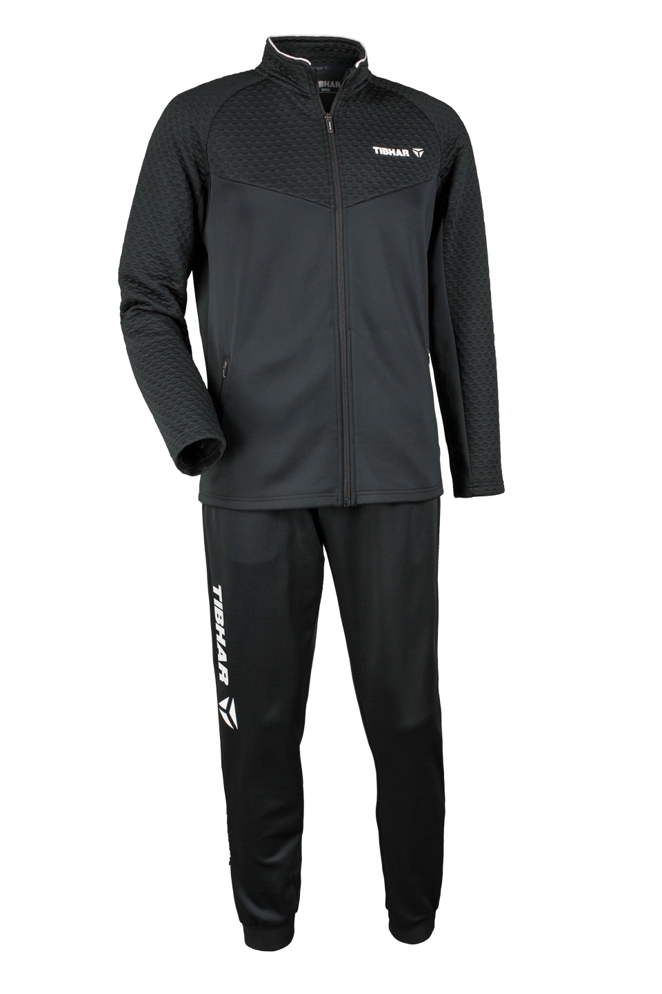 Tibhar Tracksuit Terra in Schwarz – Set aus Jacke und Hose.