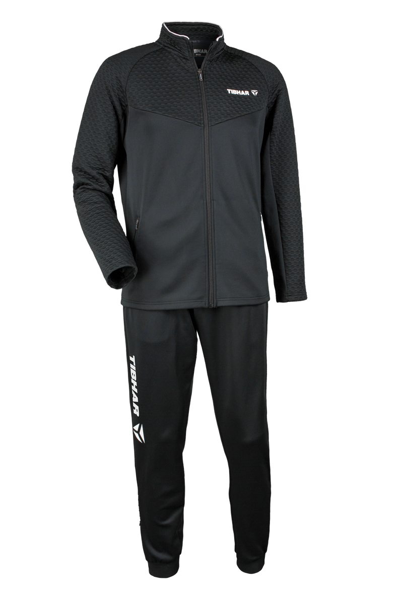 Tibhar Tracksuit Terra in Schwarz – Set aus Jacke und Hose.