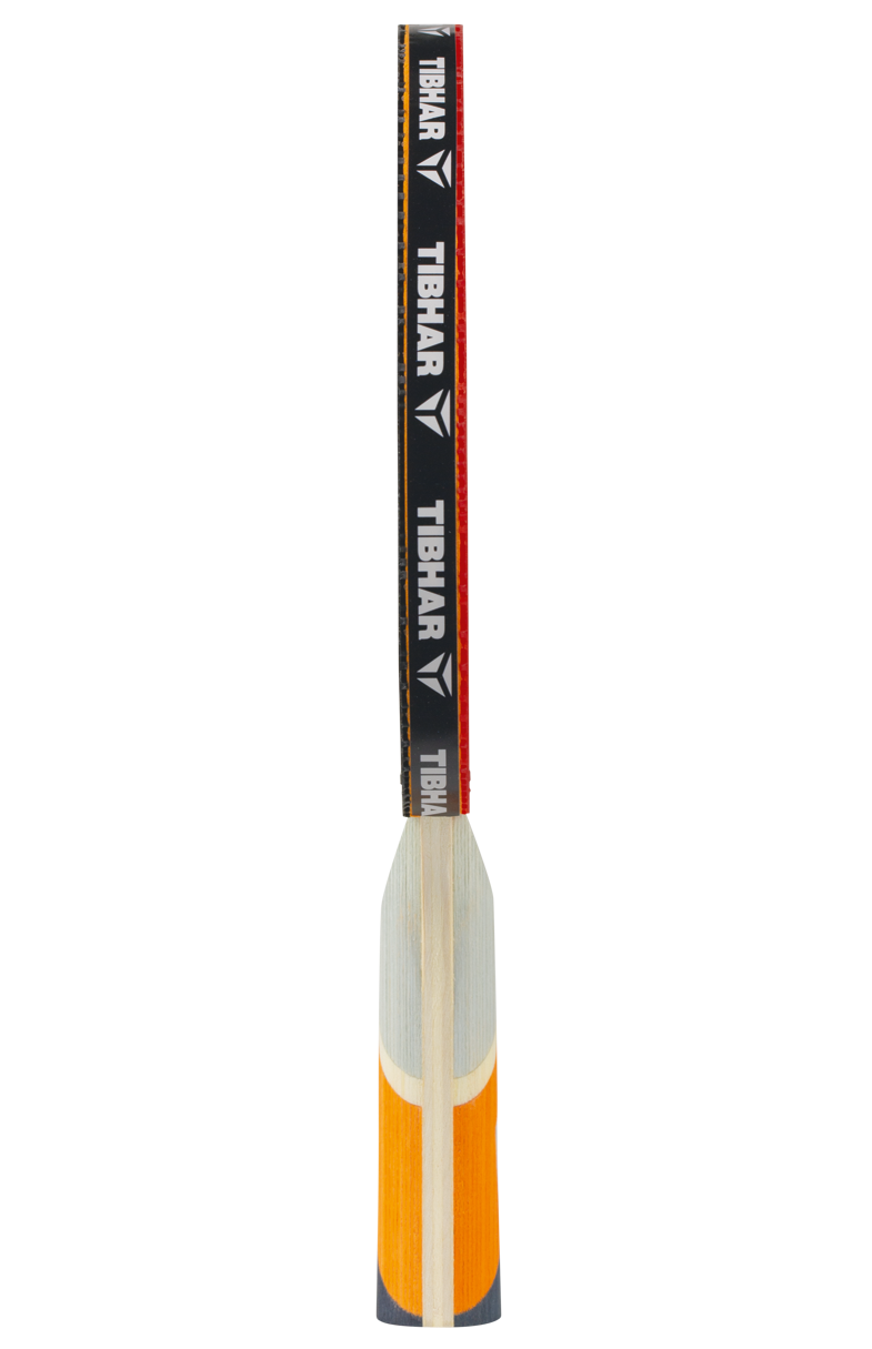 Tibhar XXX Orange Edition Komplettschläger – Seitenansicht.