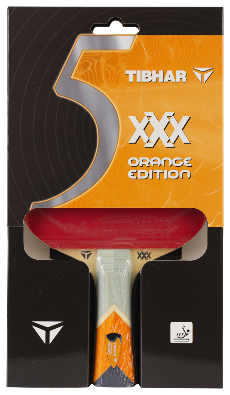 Tibhar XXX Orange Edition – Verpackung Vorderseite.