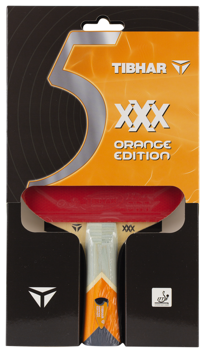 Tibhar XXX Orange Edition – Verpackung Vorderseite.