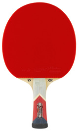 Tibhar XXX Powergrip Red Edition Komplettschläger – Vorderseite.
