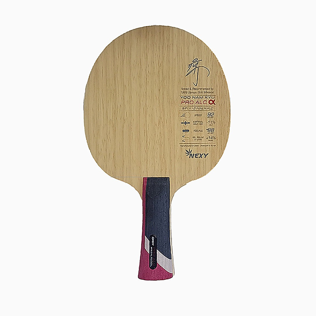 Nexy Yoo Nam Kyu Pro ALC Alpha Tischtennisholz – Vorderseite konkaver Griff