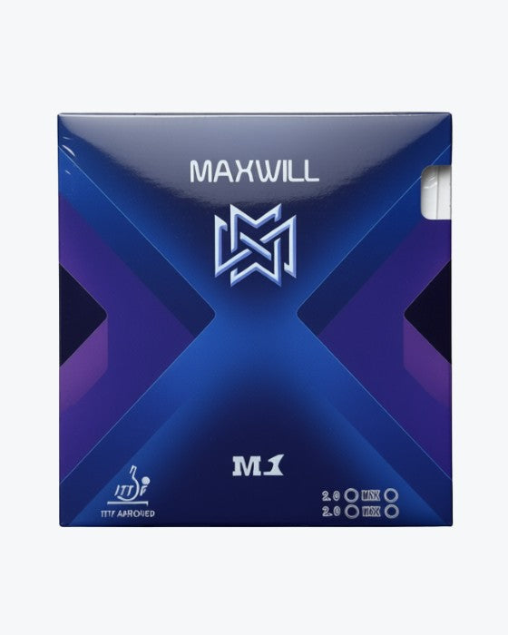 TTM-Store Maxwill Tryout Kit V3 Carbon with two M1 Spin rubbers, ITTF approved for offensive play.